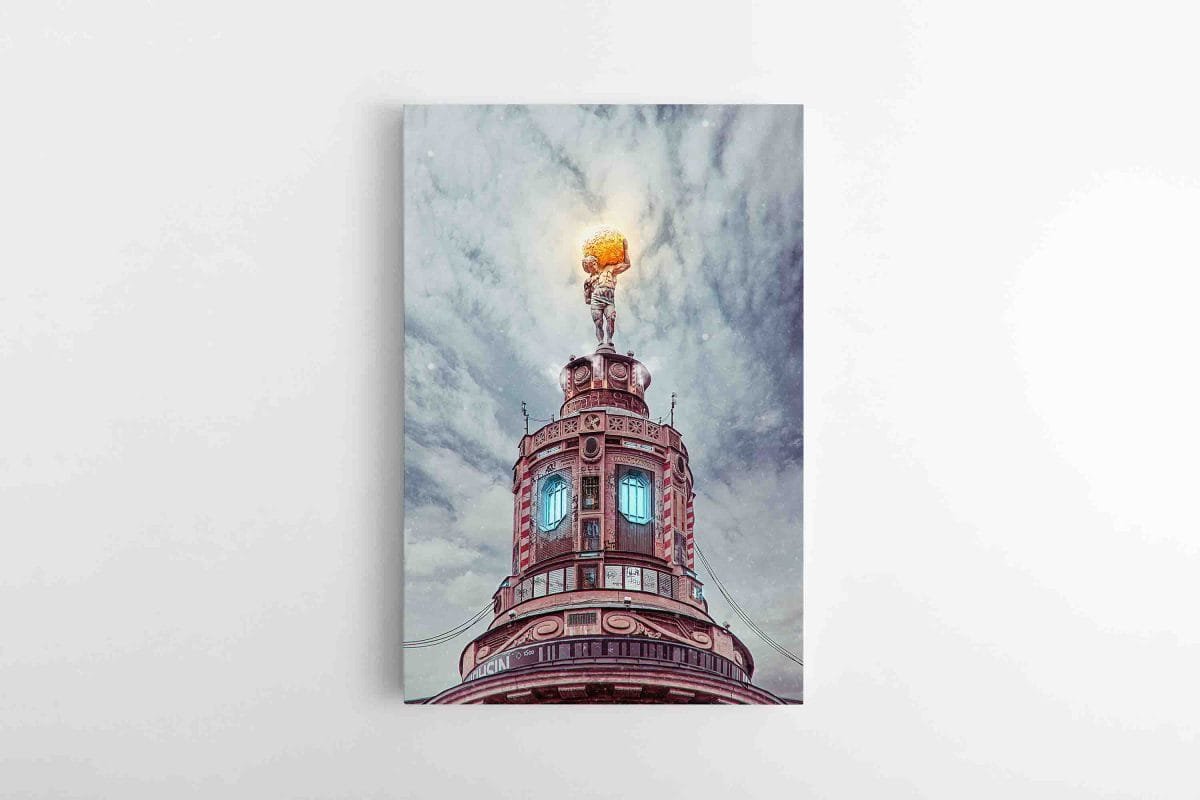 Cyber-Punk-Vilnius-Atlantas, Pirklių klubas, Vilnius, Gedimino prospektas, Lukiskiu aikste poul.with.an.o paveikslas