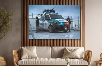 Cyber-Punk-Vilnius-Riaušių Policija poul.with.an.o paveikslas 2