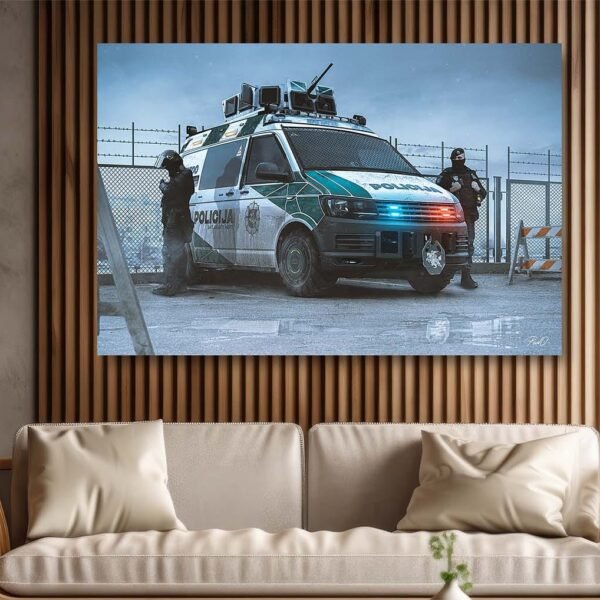 Cyber-Punk-Vilnius-Riaušių Policija poul.with.an.o paveikslas 2