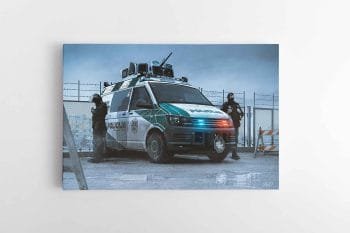 Cyber-Punk-Vilnius-Riaušių Policija poul.with.an.o paveikslas