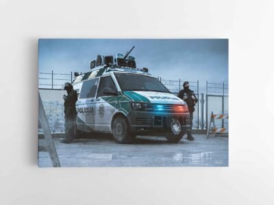 Cyber-Punk-Vilnius-Riaušių Policija poul.with.an.o paveikslas