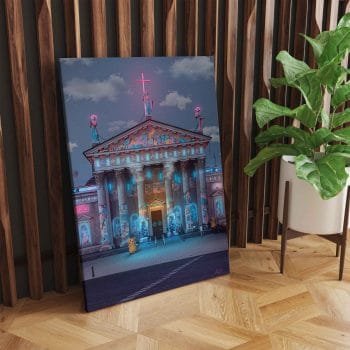 Cyber-Punk-Vilnius- Katedra, Pikachu, Future city poul.with.an.o paveikslas 4