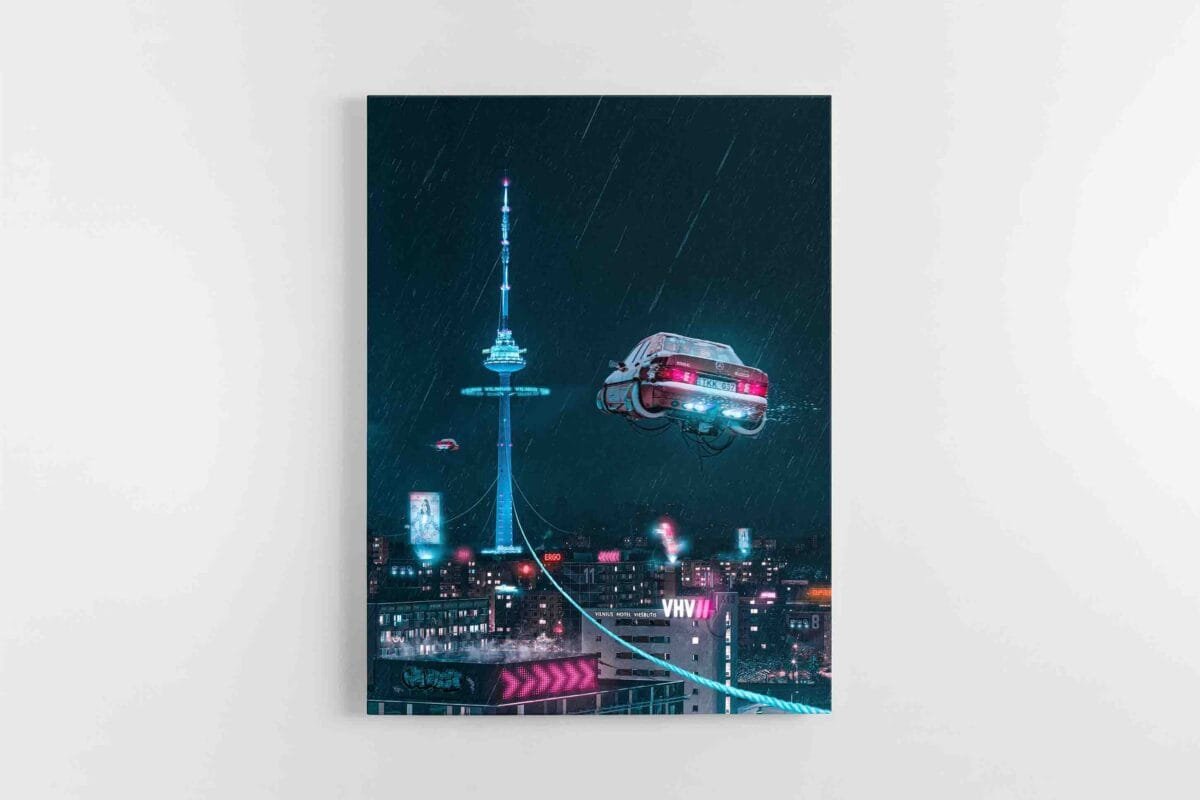 Comic Vilnius TV Tower Poulo Poul Norton Cyber VIlnius