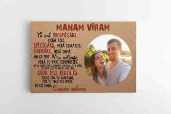 Mano Vyrui / Meilei su Jūsų nuotrauka Latvių kalba (JG00001957-1LV) - Image 3