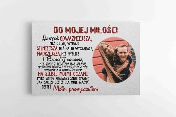 Mano Meilei / Žmonai su Jūsų nuotrauka Lenkų kalba (JG00001957-PL) - Image 2