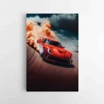 Raudono lenktyninio automobilio paveikslas (JG00001404)