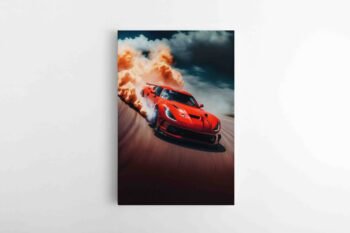 Raudono lenktyninio automobilio paveikslas (JG00001404)