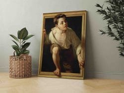 Pere Borrell del Caso paveikslas „Escaping Criticism Pabėgimas nuo kritikos paveikslas