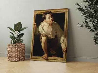 Pere Borrell del Caso paveikslas „Escaping Criticism Pabėgimas nuo kritikos paveikslas