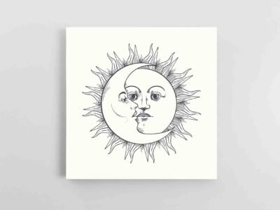 Paveikslas saulė ir mėnulis