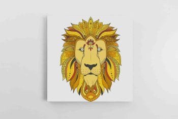 Liūto Mandalos iliustracija (JG00001623)