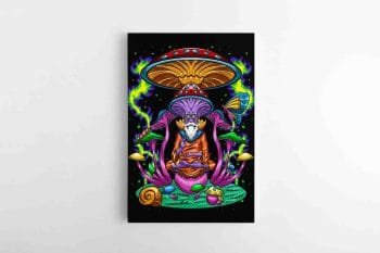 Magiškųjų Grybų iliustracija su Sensėjumi (JG00000164)