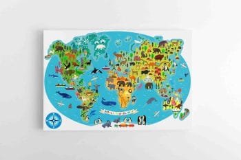 Zemelapis su gyvuneliais