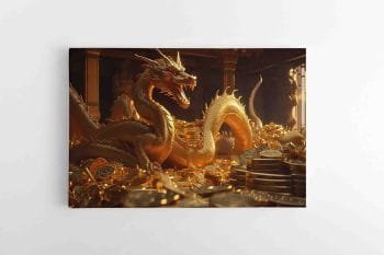 Paveikslas Feng sui Auksinis drakonas