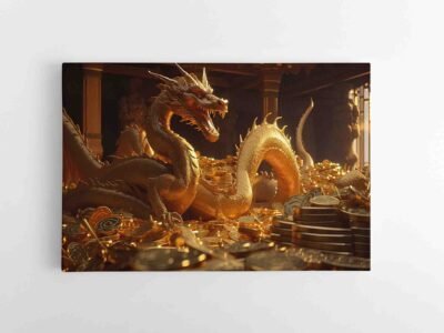 Paveikslas Feng sui Auksinis drakonas