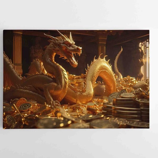 Paveikslas Feng sui Auksinis drakonas