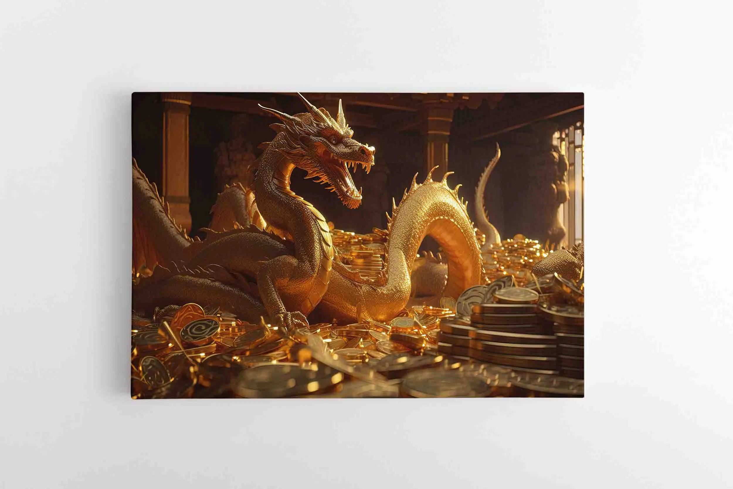 1859_dragon-guards-hoard-golden-treasure Paveikslas Feng sui Auksinis drakonas