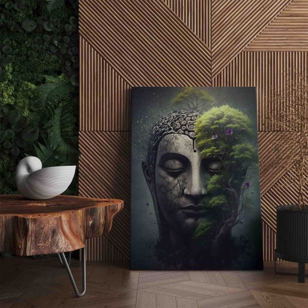 Budha gamtoje - paveikslas ant drobės (JG00001890) - Image 2