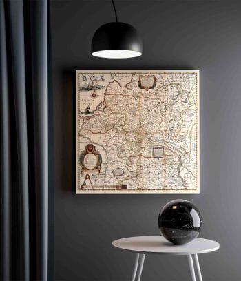 1634 m., W.J.Blaeu – Magni Ducatus Lithuaniae - LDK Žemėlapis (JG00001906) - Image 2