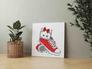 Mielas katinėlis raudonuose sportbačiuose (JG00000322) - Image 2