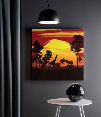 Gyvūnėlių iliustracija Afrikoje (JG00000395) - Image 2