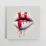 Stilingos lūpos baltame fone (JG00000508)