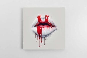 Stilingos lūpos baltame fone (JG00000508)