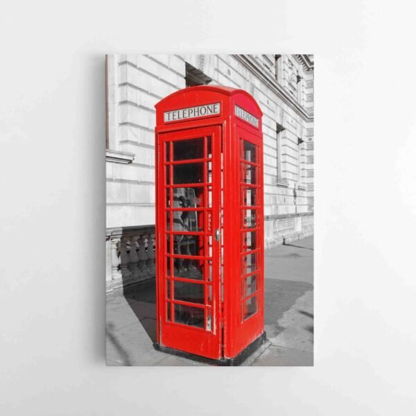 Raudona Londono telefono būdelė