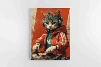 Personalizuotas AI Augintinio Portretukas + spausdintas ant drobės (Vertikalus) (AI-0003) - Image 4