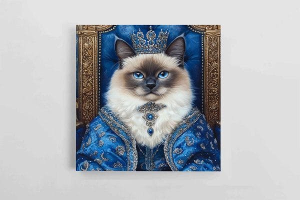 Personalizuotas AI Augintinio Portretukas + spausdintas ant drobės (Kvadratinis) (AIK-0003) - Image 5