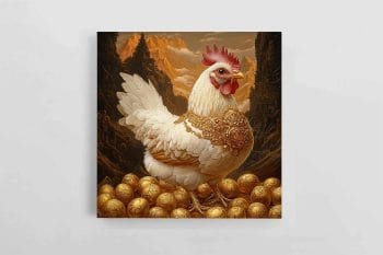 Personalizuotas AI Augintinio Portretukas + spausdintas ant drobės (Kvadratinis) (AIK-0003) - Image 2