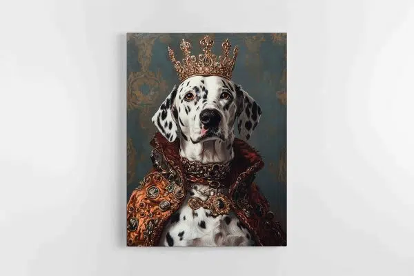 Personalizuotas AI Augintinio Portretukas + spausdintas ant drobės (Vertikalus) - Image 2