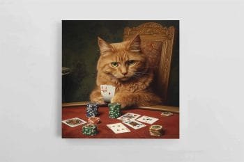 Personalizuotas AI Augintinio Portretukas + spausdintas ant drobės (Kvadratinis) (AIK-0003) - Image 3