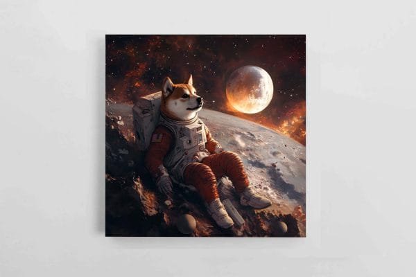 Personalizuotas AI Augintinio Portretukas + spausdintas ant drobės (Kvadratinis) (AIK-0003) - Image 4