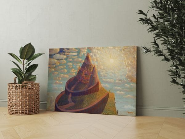 Ciurlionio paveikslai - Pilies pasaka - angelu takais - pasauliu sutverimas