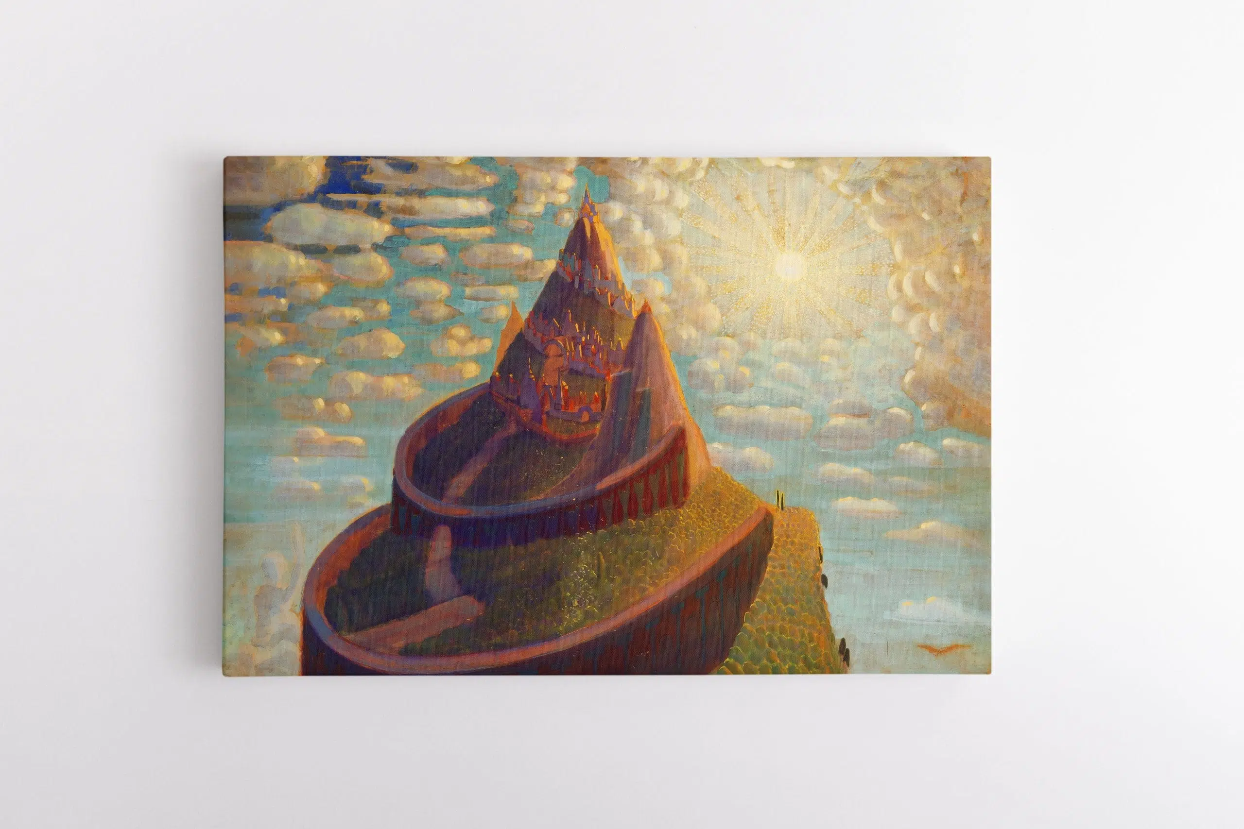 Ciurlionio paveikslai - Pilies pasaka - angelu takais - pasauliu sutverimas