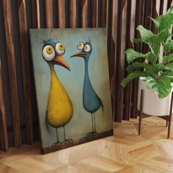 Paveikslas Abstraktūs paukšteliai 4 (JG00003206) - Image 2