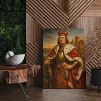 Paveikslas Vytautas Didysis Trakų pilies fone (JG00003207) - Image 2