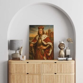 Paveikslas Vytautas Didysis Trakų pilies fone (JG00003207) - Image 3