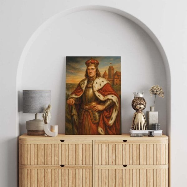 Paveikslas Vytautas Didysis Trakų pilies fone (JG00003207) - Image 3