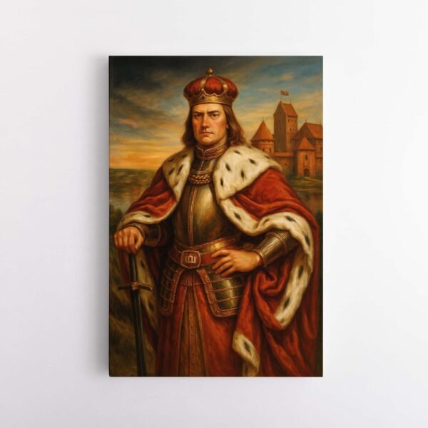 Vytautas didysis Trakuose paveikslas drobė