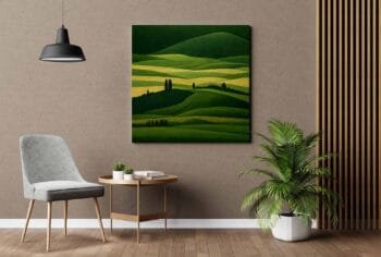 Paveikslas Pavasario bangos tarp kalvų (JG00003211) - Image 2