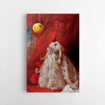 Karalienes sypsena uz balaklavos