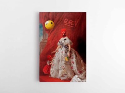 Karalienes sypsena uz balaklavos