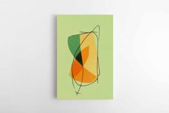 Abstraktus paveikslas spalvu sokis