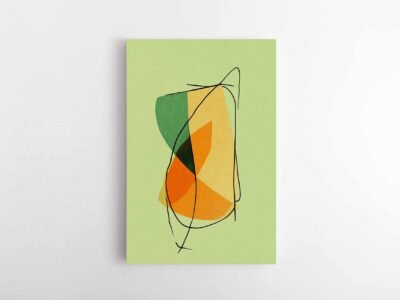 Abstraktus paveikslas spalvu sokis