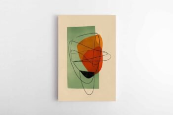 abstraktus paveikslas liniju simfonija