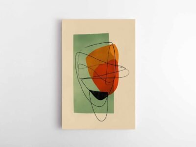 abstraktus paveikslas liniju simfonija