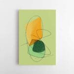 atspalviu tango abstraktus paveikslas ant drobes