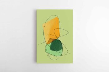 atspalviu tango abstraktus paveikslas ant drobes